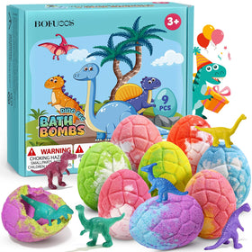 Bofuoos Dinosaur Bath Bombs colourful set front view