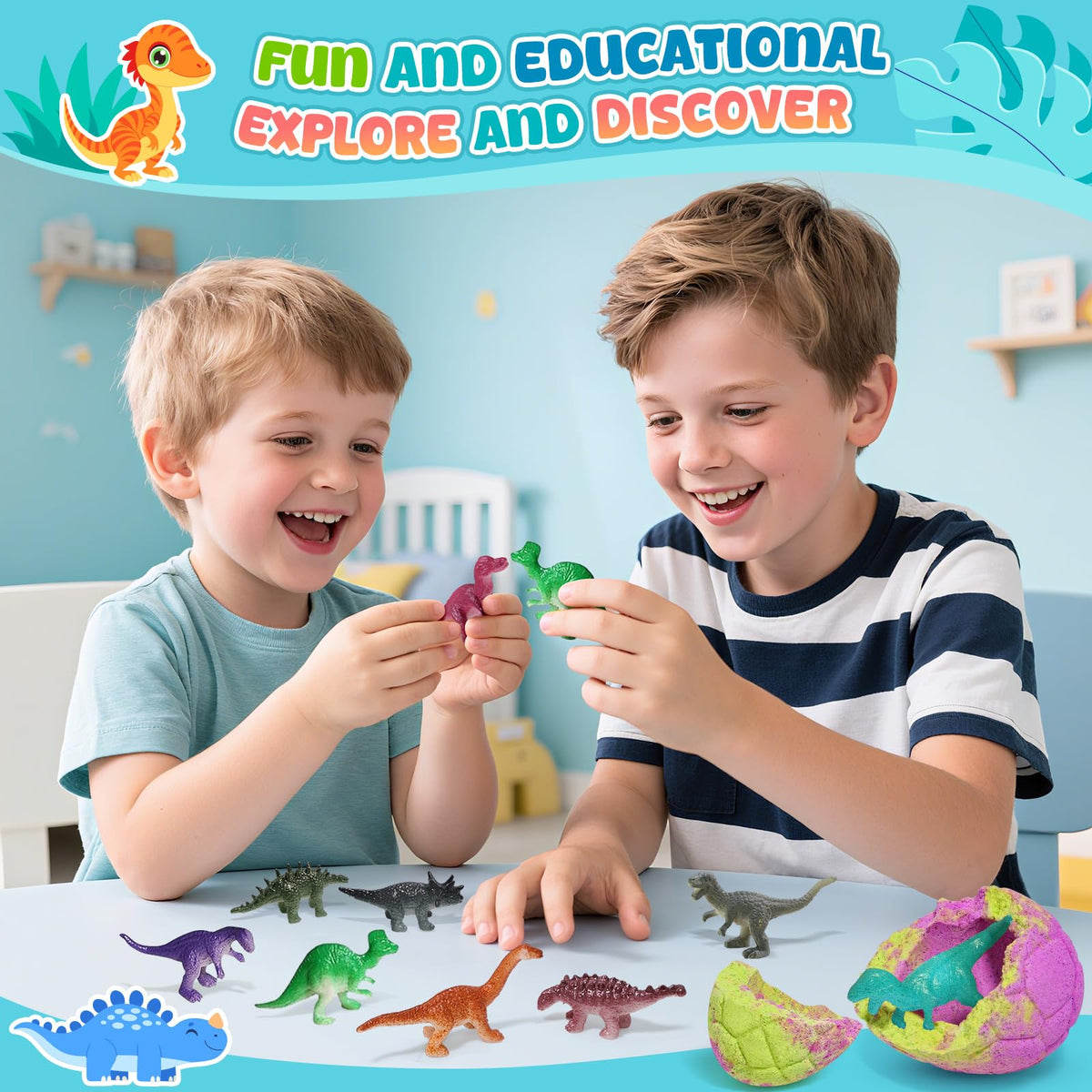 Bofuoos Dinosaur Bath Bombs with cherry scent