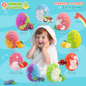 Bofuoos Dinosaur Bath Bombs with hidden toy