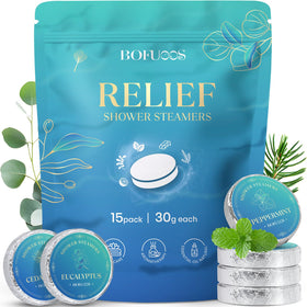 Bofuoos Shower Steamers Aromatherapy 450g packaging front view