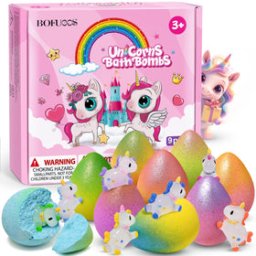 Bofuoos Unicorn Bath Bombs assorted colours in packaging