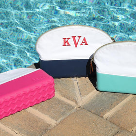 BOGG BAG Cosmetic Makeup Bag open showing interior