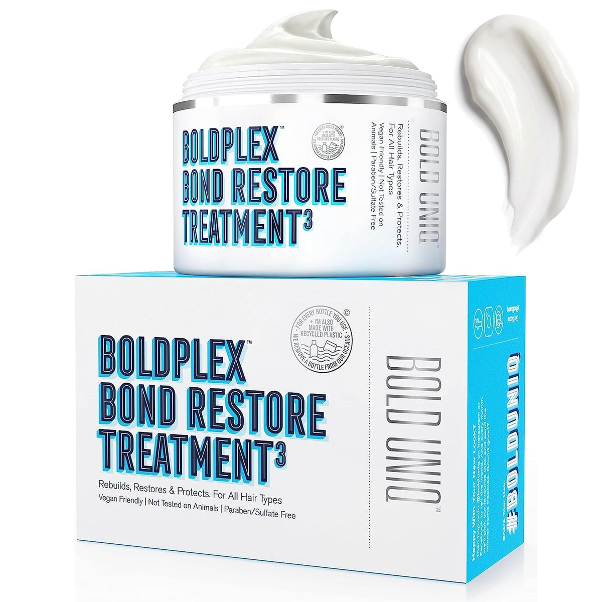 BOLD UNIQ BoldPlex Hair Mask front view with packaging