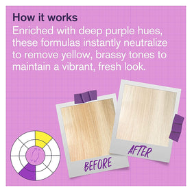 BOLD UNIQ Purple Conditioner applied to hair