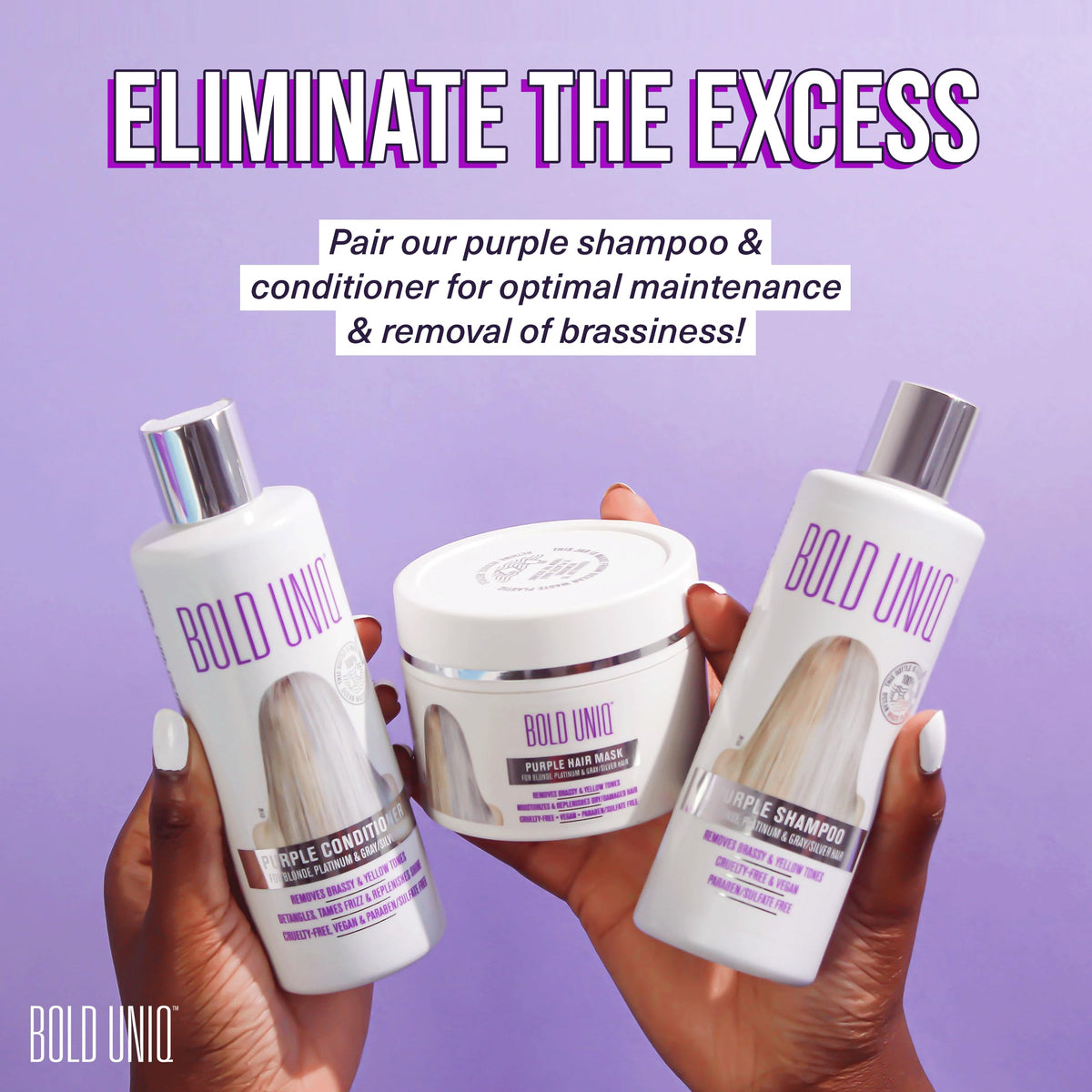 BOLD UNIQ Purple Hair Mask lifestyle scene