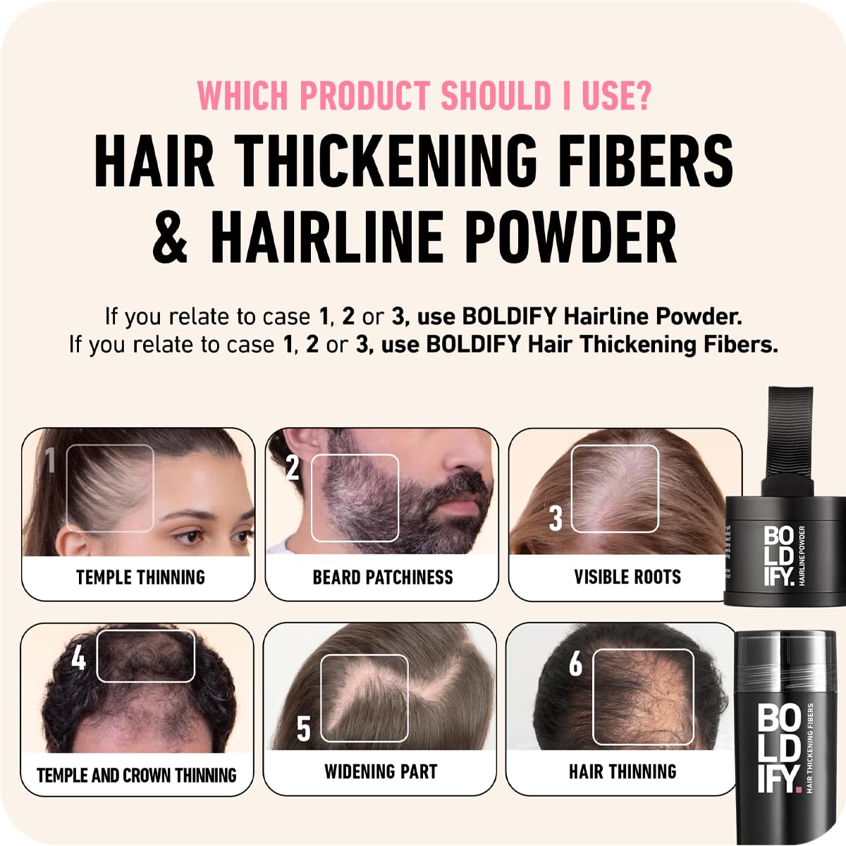 Boldify Hair Fibers in use outdoors