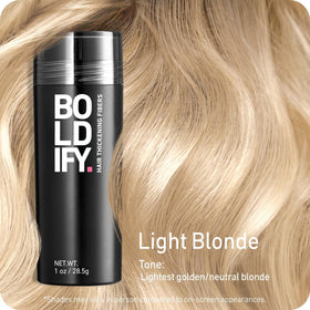 Boldify Hair Fibers Light Blonde 28.5g back view