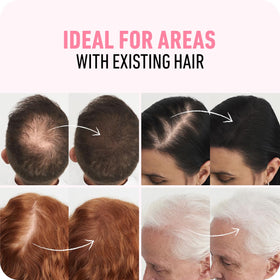 Boldify Hair Fibers Medium Blonde 56.5g application demonstration