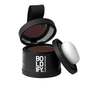 Boldify Hairline Powder Dark Auburn front view with compact