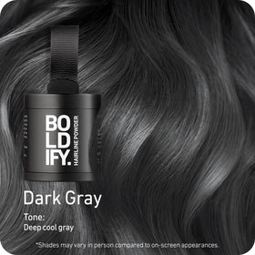 Boldify Hairline Powder Dark Gray compact open showing powder