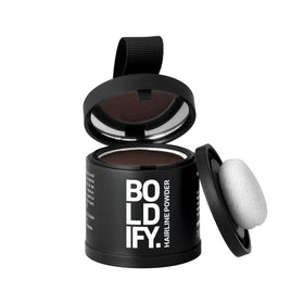 Boldify Hairline Powder Hazel Brown front view with compact open