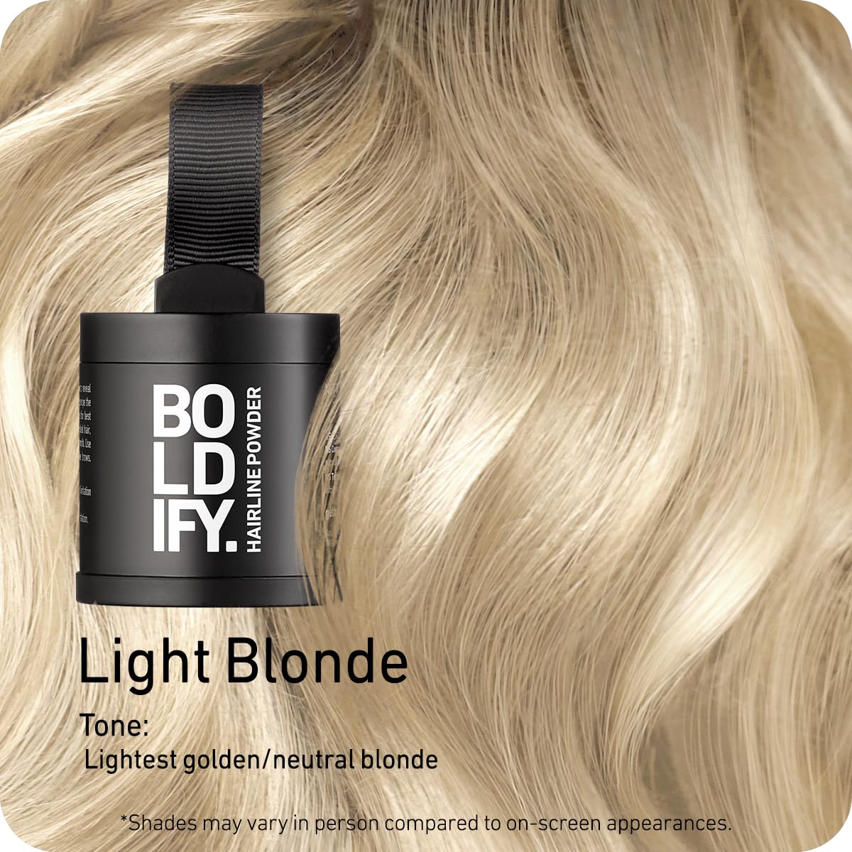 Boldify Hairline Powder Light Blonde compact back view