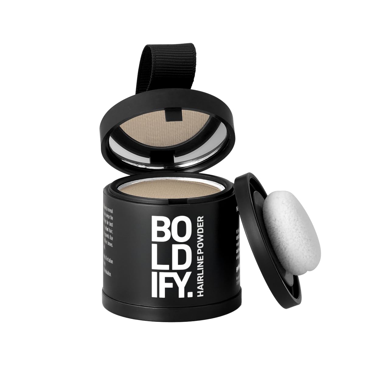 Boldify Hairline Powder Light Blonde front view with compact open