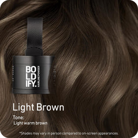 Boldify Hairline Powder Light Brown 4g side view
