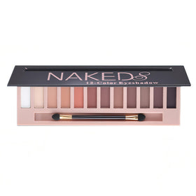 BOLOPER 12 Colours Eyeshadow Palette front view with matte and shimmer shades