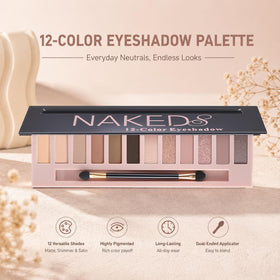 BOLOPER eyeshadow palette with dual end brush