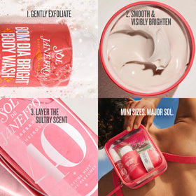 Bom Dia Bright Body Cream jar with lid