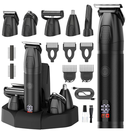 Bomxin 6-in-1 Grooming Kit front view with accessories