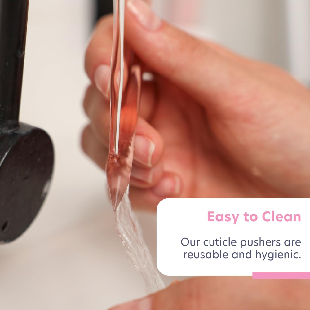 BONA FIDE BEAUTY Czech Glass Cuticle Pusher with other nail care tools