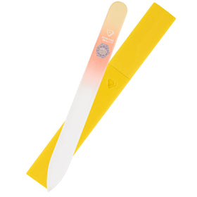 BONA FIDE BEAUTY Czech Glass Nail File front view with case