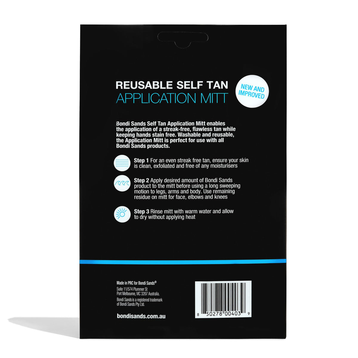 Bondi Sands Self-Tanning Mitt with self-tanning product