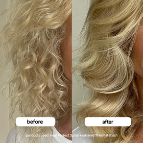 BONDIBOOST Infrared Thermal Brush lifestyle scene on vanity