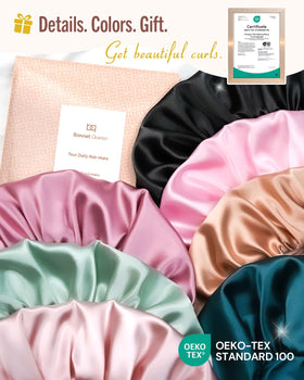 BONNET QUEEN Double Layer Silk Bonnet close-up of fabric