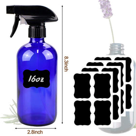 Bontip Blue Glass Spray Bottle with essential oils
