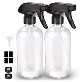 Bontip Glass Spray Bottle 16 oz back view showing label