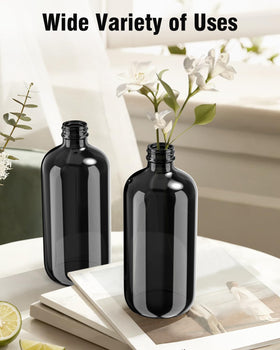 Bontip Glass Spray Bottle 16 oz black lid and label