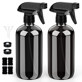 Bontip Glass Spray Bottle 16 oz black model front view