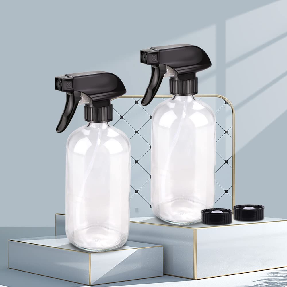 Bontip Glass Spray Bottle 16 oz filled with essential oil