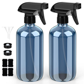 Bontip Glass Spray Bottle 16 oz Indigo Blue front view