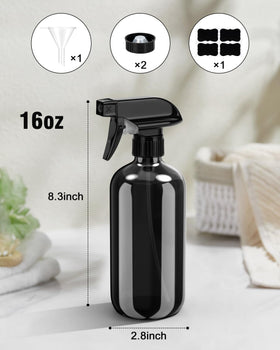 Bontip Glass Spray Bottle 16 oz lifestyle scene with plants