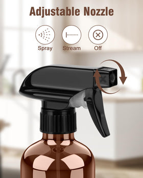 Bontip Glass Spray Bottle 16 oz with black trigger nozzle