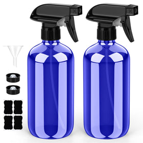 Bontip Glass Spray Bottle 8 oz blue model front view