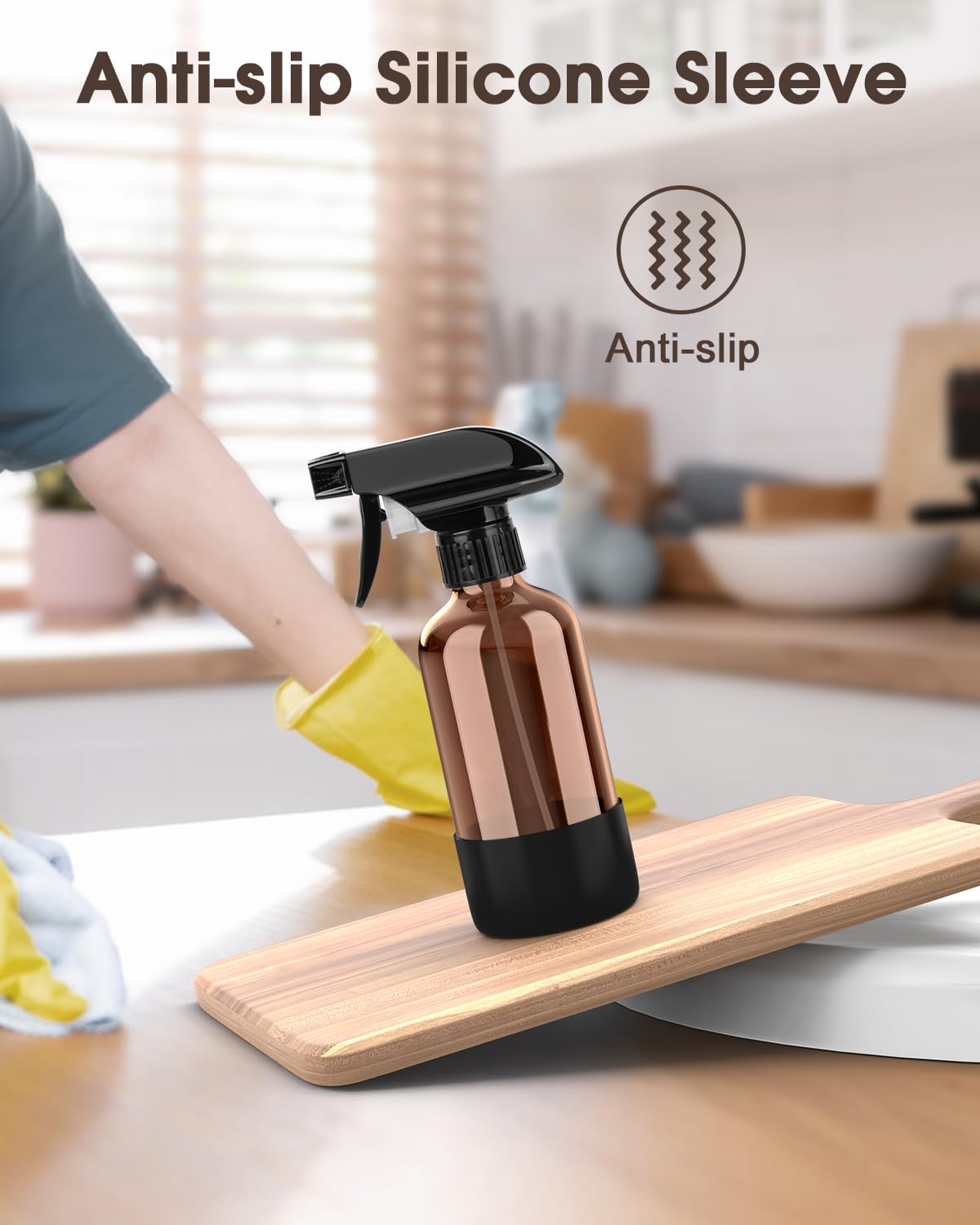 Bontip spray bottle set displayed on a wooden surface