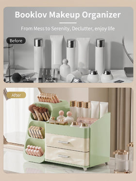 Booklov Large Makeup Organizer showing non-slip base