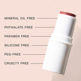 BOOM! Boomstick Color All-in-One Cream Blush applied on cheeks