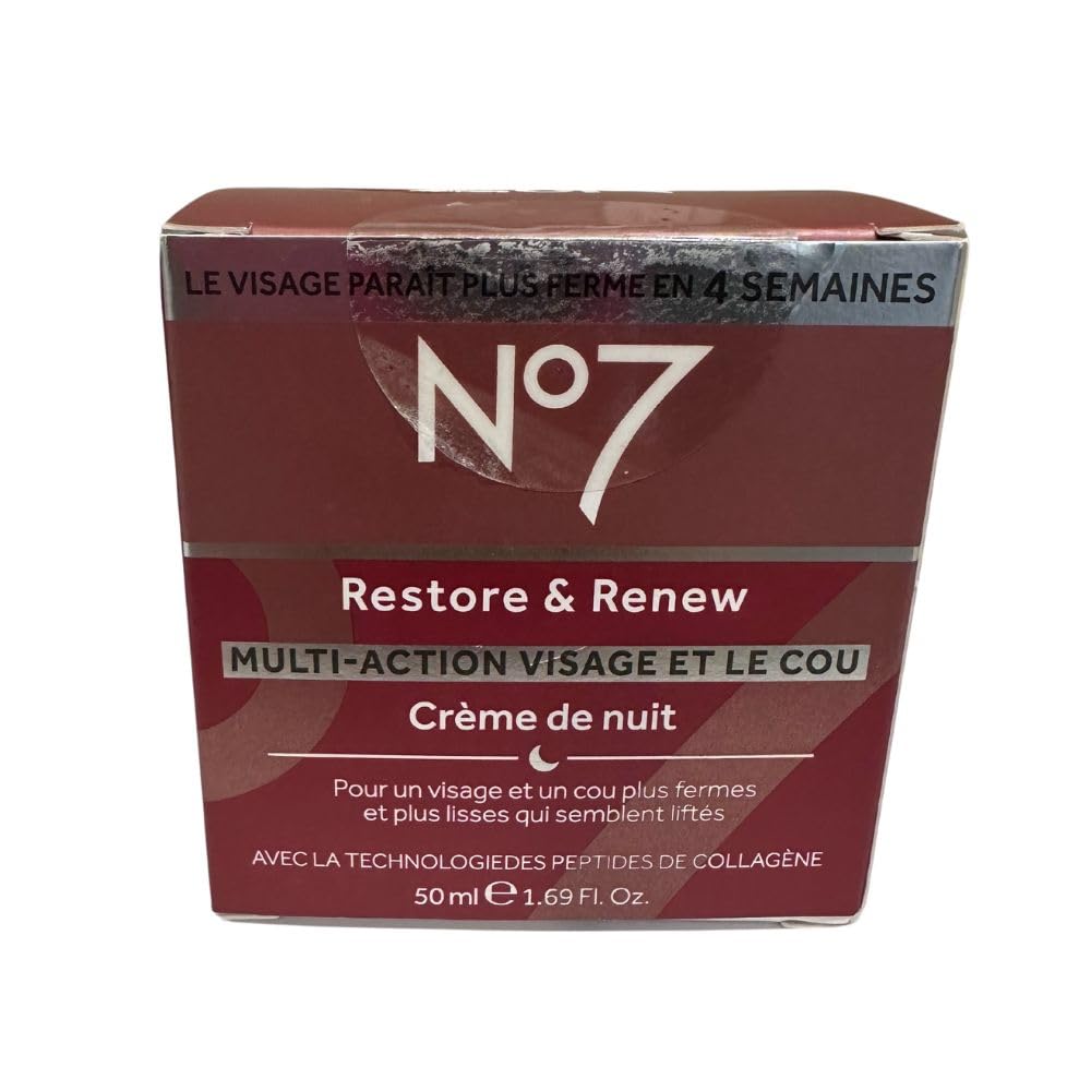 Boots Restore and Renew Night Cream 1.6 oz application on skin