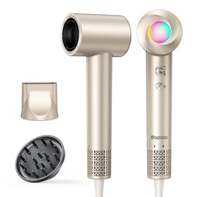 Bopcal Hair Dryer front view with diffuser attached