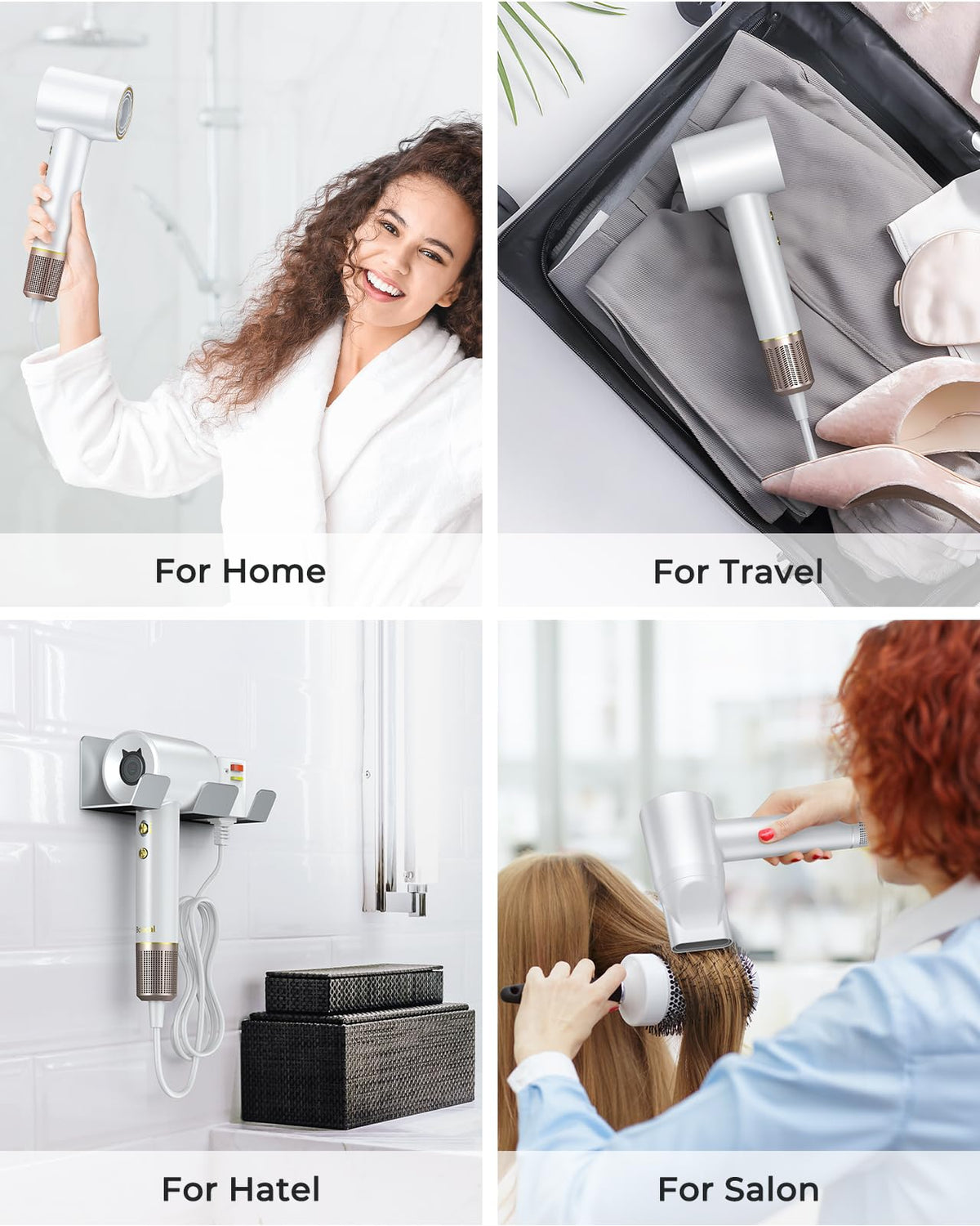 Bopcal Ionic Hair Dryer displayed with accessories