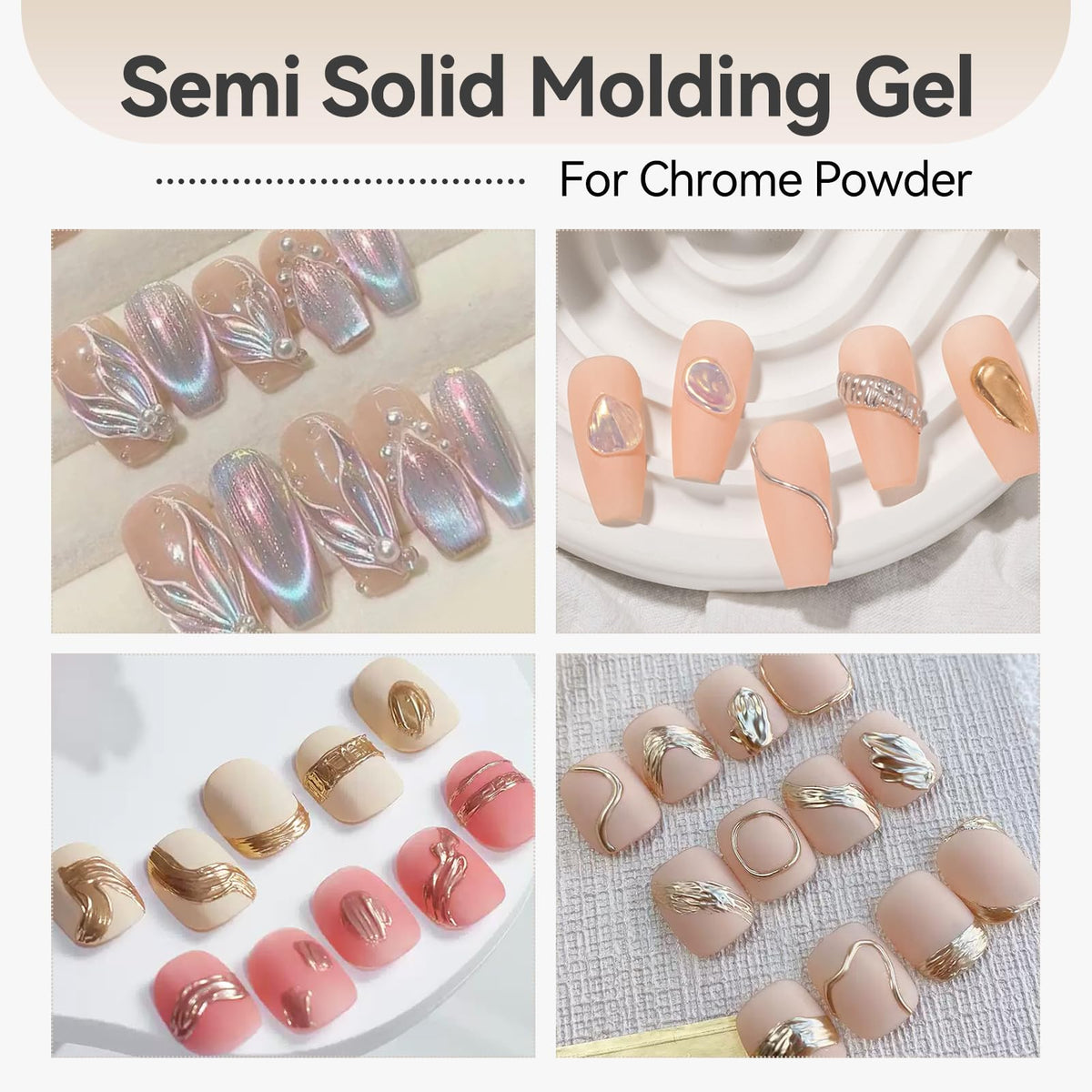 Born Pretty 3D Sculpting Gel with nail art tools