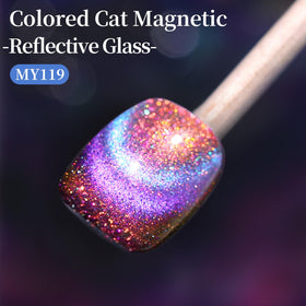 Born Pretty 9D Chameleon Cat Magnetic Gel Nail Polish application with magnetic effect