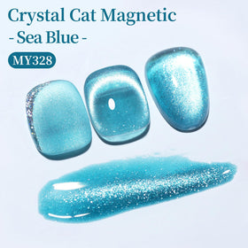 Born Pretty Blue Cat Magnetic Eye Gel Nail Polish 15ML bottle side view