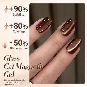 Born Pretty Brown Cat Magnetic Eye Gel Nail Polish close-up of texture