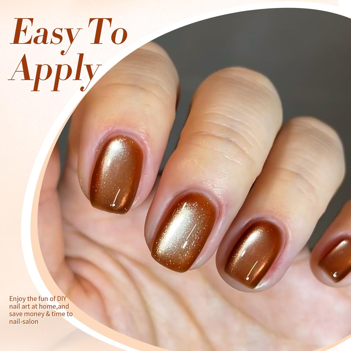 Born Pretty Brown Moonlight Cat Magnetic Gel Nail Polish with UV lamp
