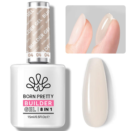 Born Pretty Builder Gel 15ml natural nude colour front view