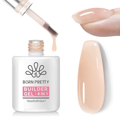 Born Pretty Builder Gel 15ml nude gel front view