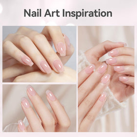 Born Pretty Builder Gel 15ml sheer pink close-up view